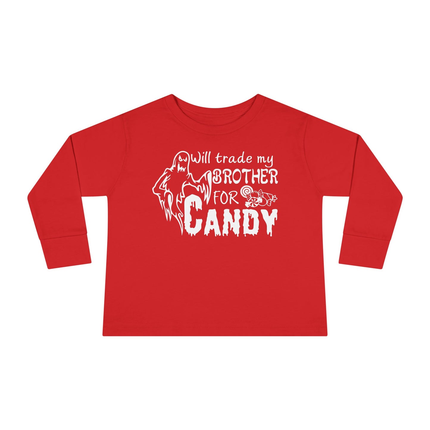 Will Trade My Brother For Candy Toddler Long Sleeve Tee