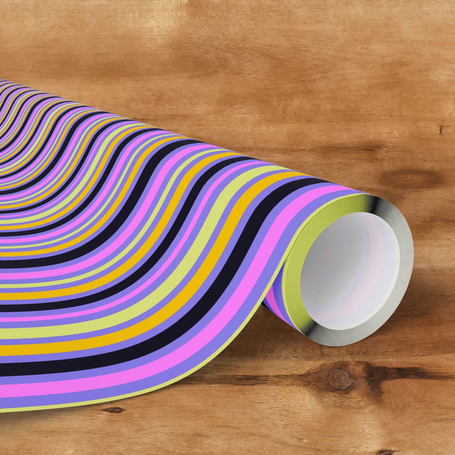 Midnight Pop Stripes Gift Wrap