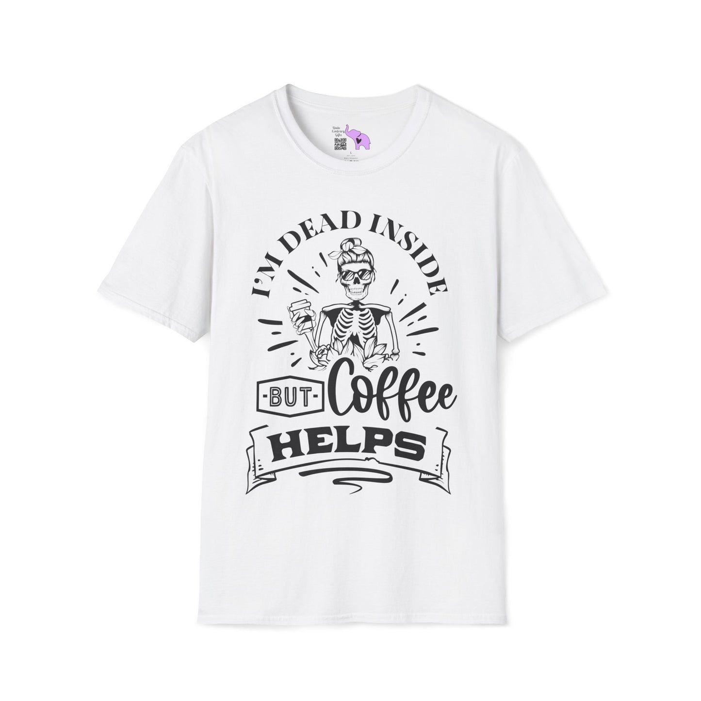 I'm Dead Inside But Coffee Helps Adult T-shirt