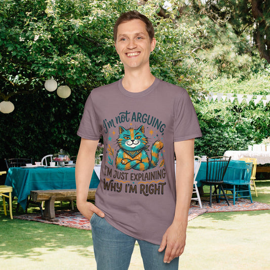 ""I'm Not Arguing I'm Just Explaining Why I'm Right (Cat) Adult T-shirt