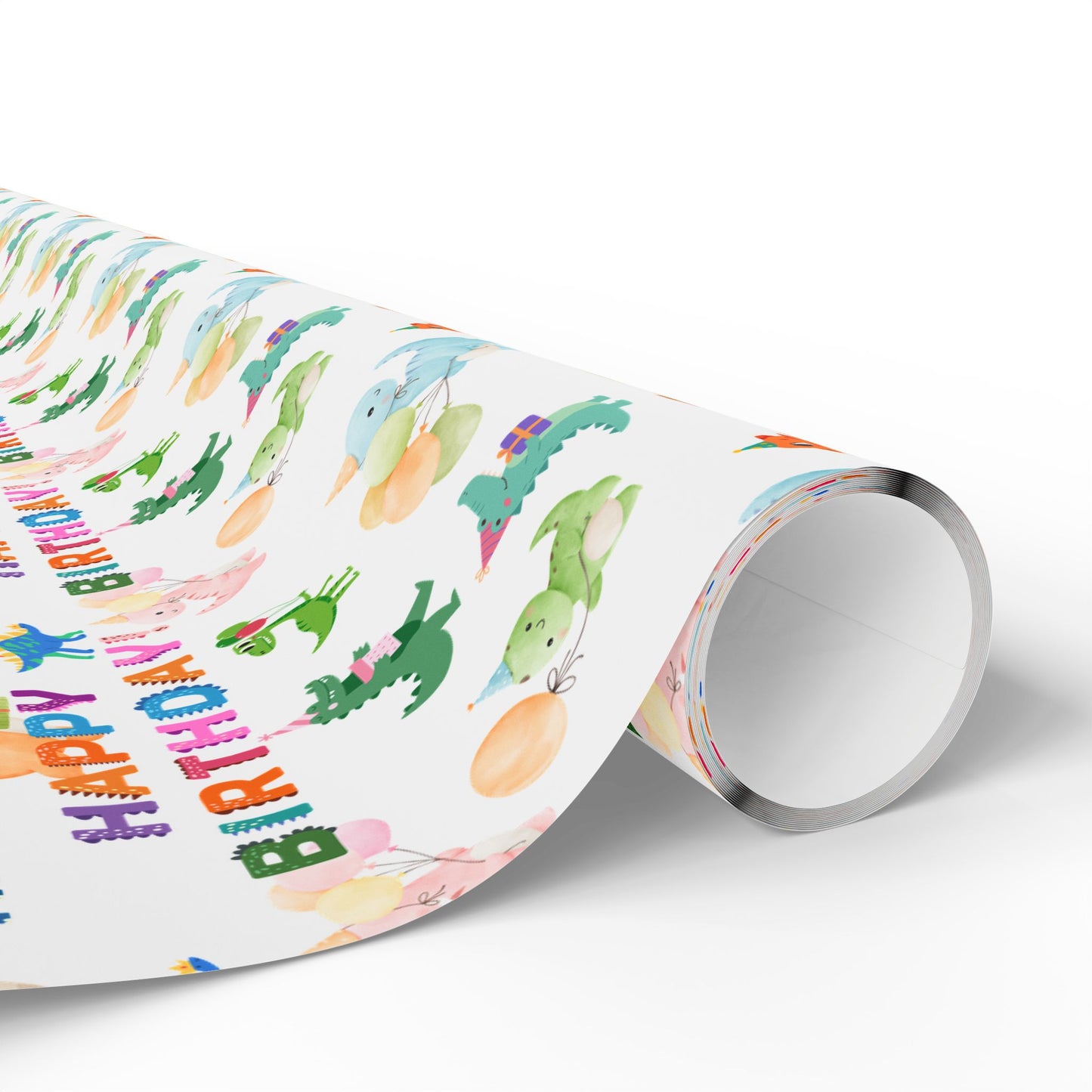 Happy Birthday Dinosaurs Wrapping Paper