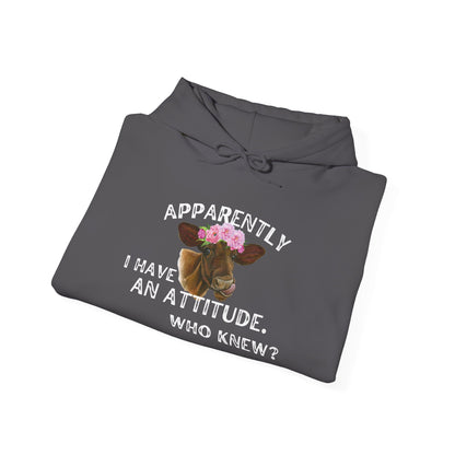 Apparently I Have An Attitude; Who Knew? Heavy Blend™ Hooded Sweatshirt
