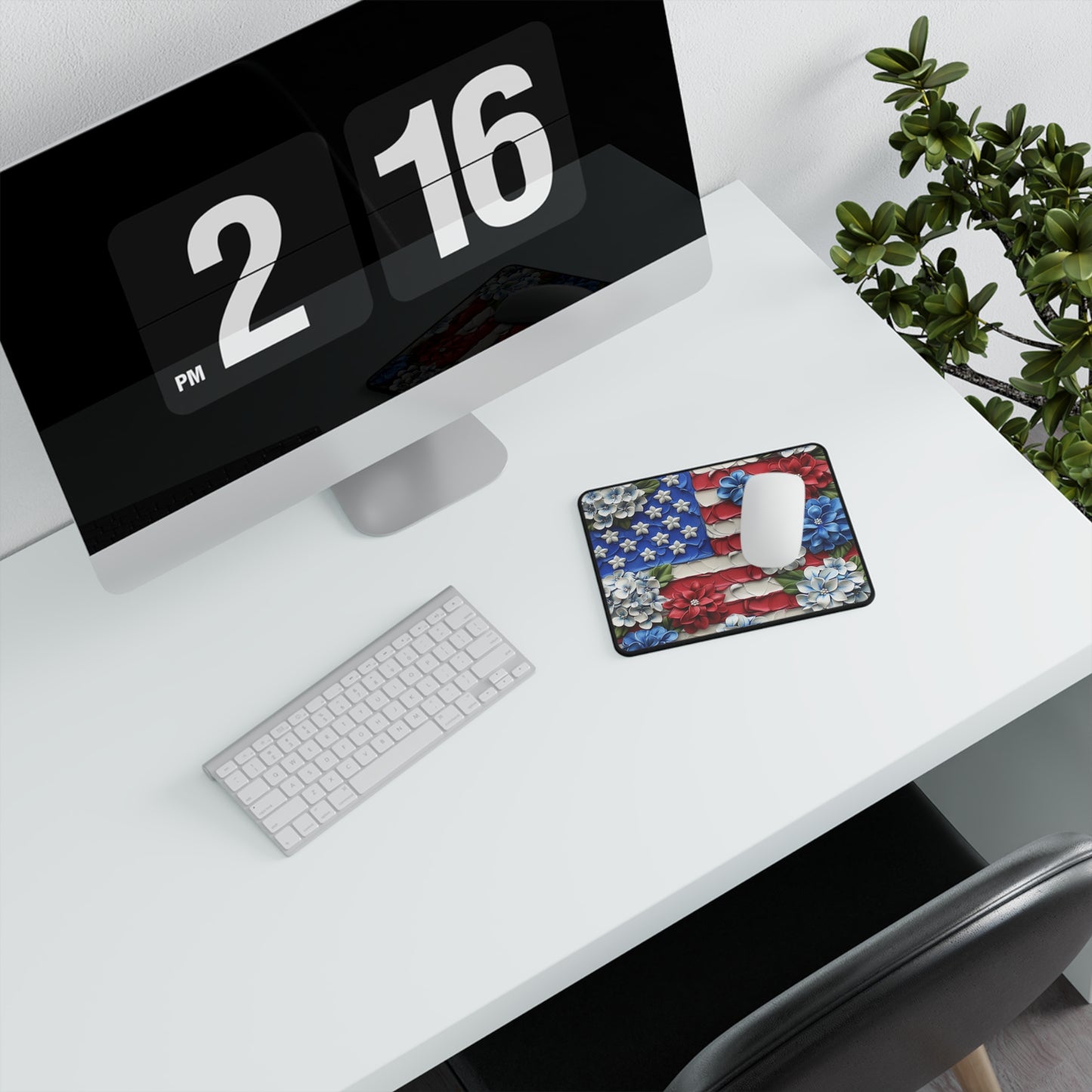 Painted in Patriotism Non-Slip Gaming Mouse Pad