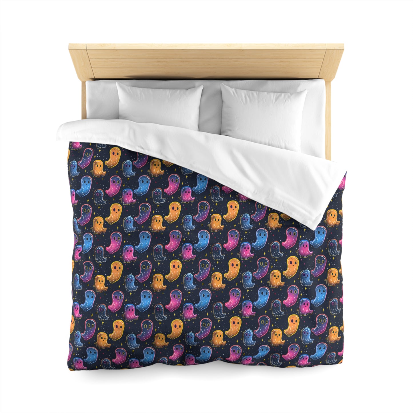 Neon Haunters Microfiber Duvet Cover