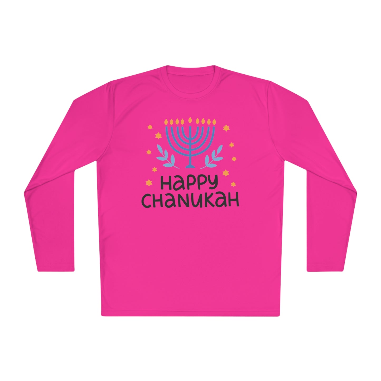 Happy Chanukah Adult Long Sleeve Tee