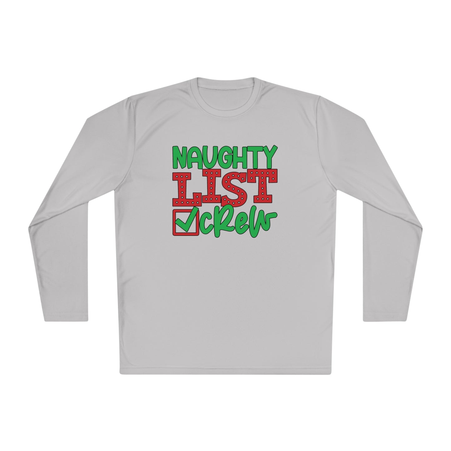 Naughty List Crew Adult Long Sleeve Tee