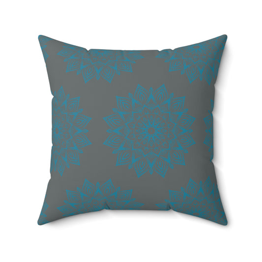 Teal Tranquility Throw Pillow