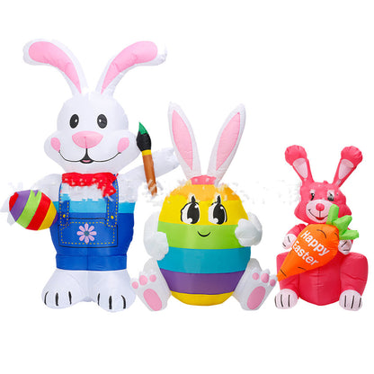 Easter Bunny Inflatables with LED Lights