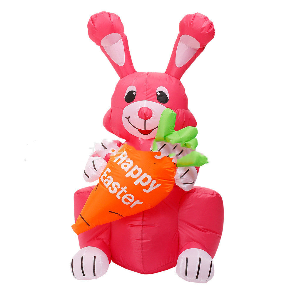 Easter Bunny Inflatables with LED Lights
