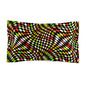 Warped Yellow/Green Checkered Microfiber Pillow Sham