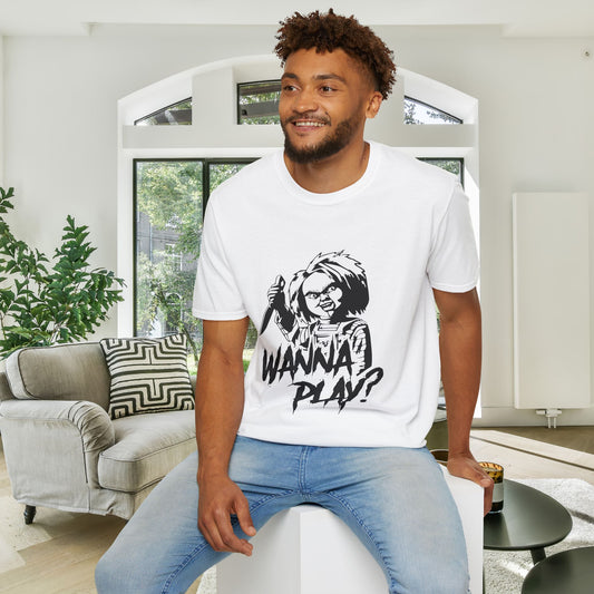 Chucky Wanna Play? Adult T-shirt