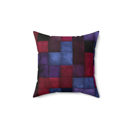 Velvet Mosaic Print Throw Pillow