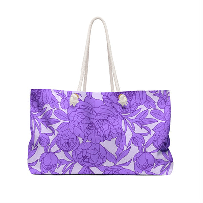 Lavender Peony Symphony Weekender Bag