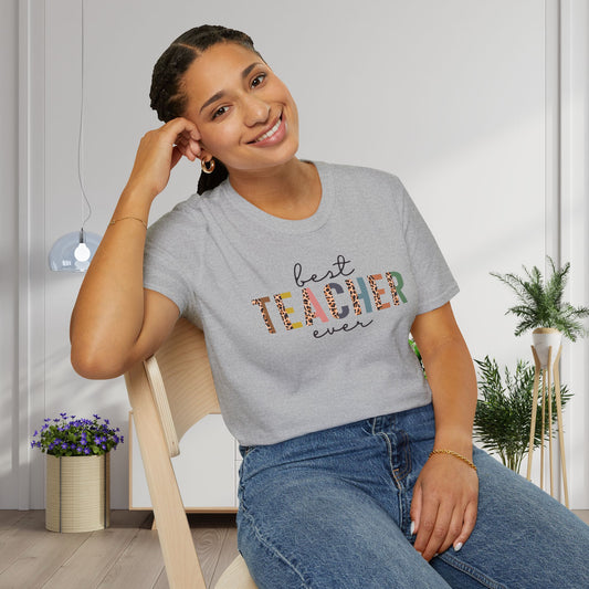Best Teacher Ever Adult T-shirt