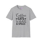 Coffee Cats Witches & Spells Adult T-shirt