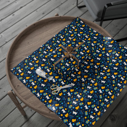 Bright Traditions Hanukkah Wrapping Paper