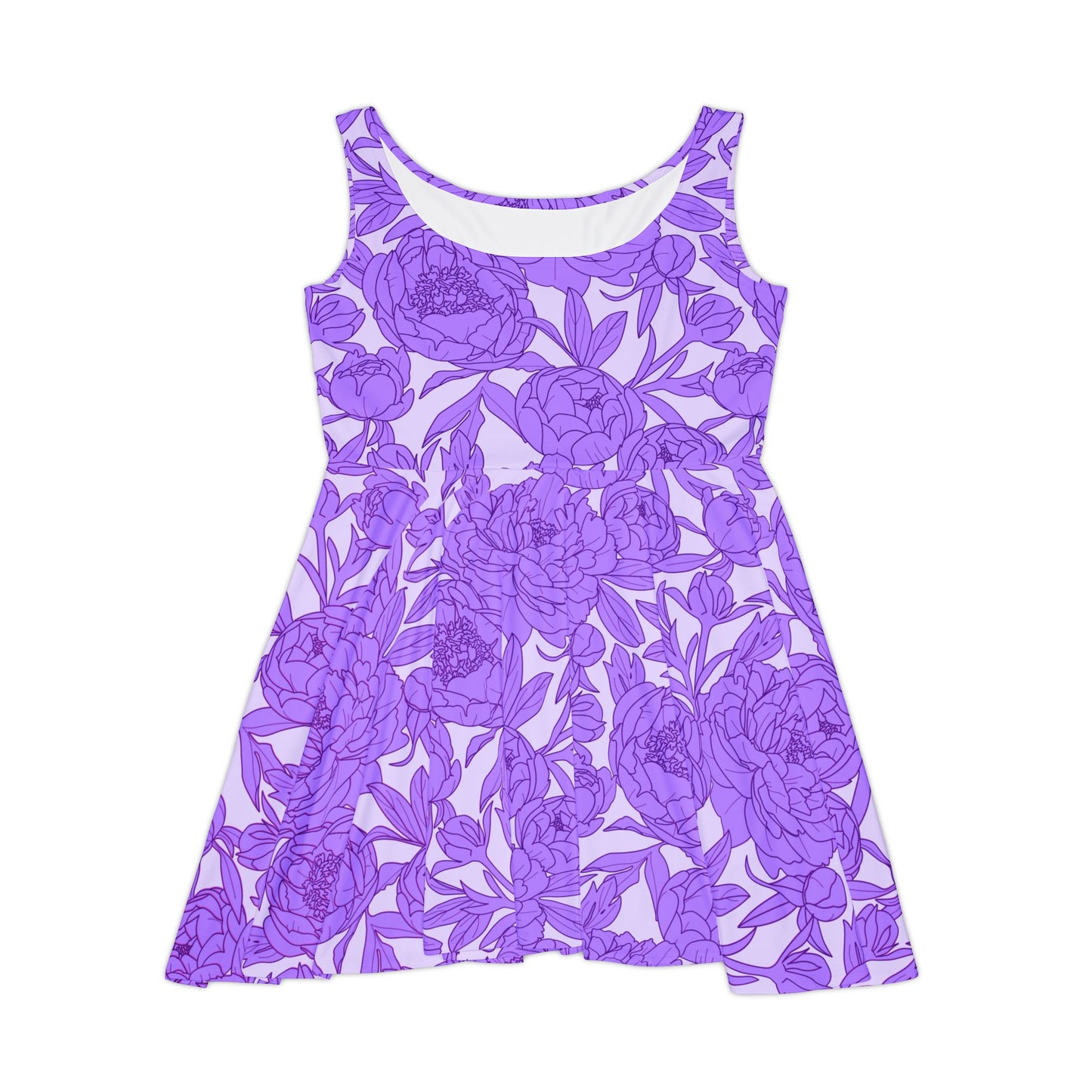 Lavender Peony Symphony Women's Skater Dress
