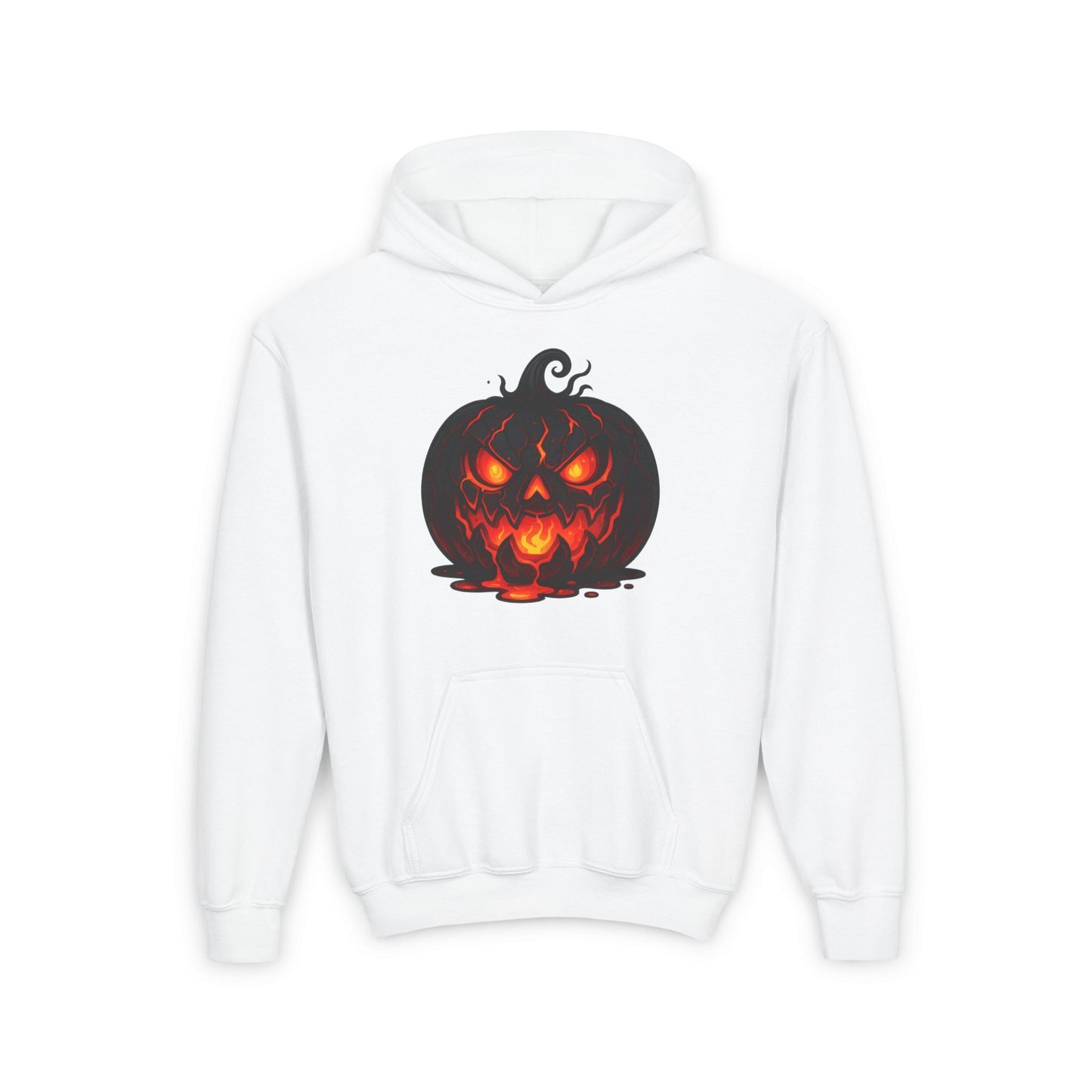""Inferno Jack-O’-Lantern Youth Heavy Blend Hoodie