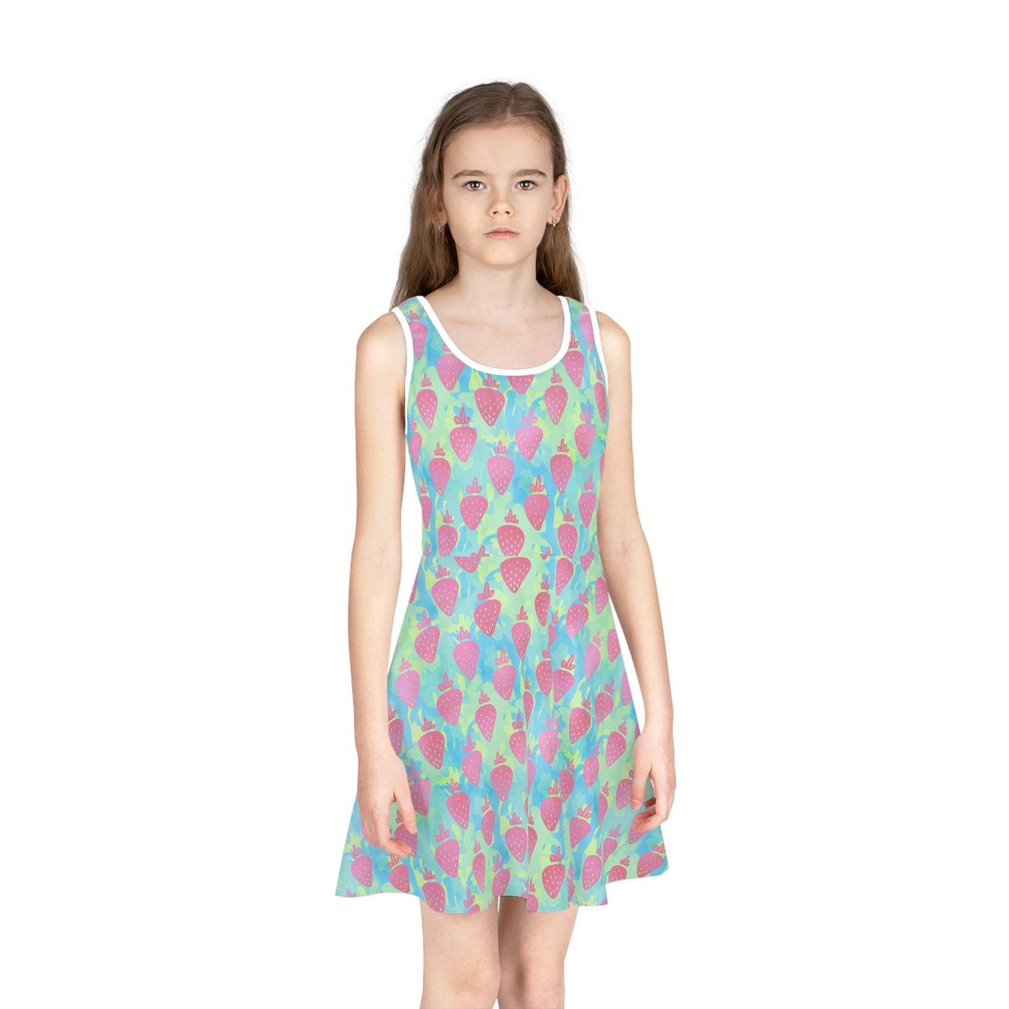 Strawberry Breeze Girls' Sleeveless Sundress