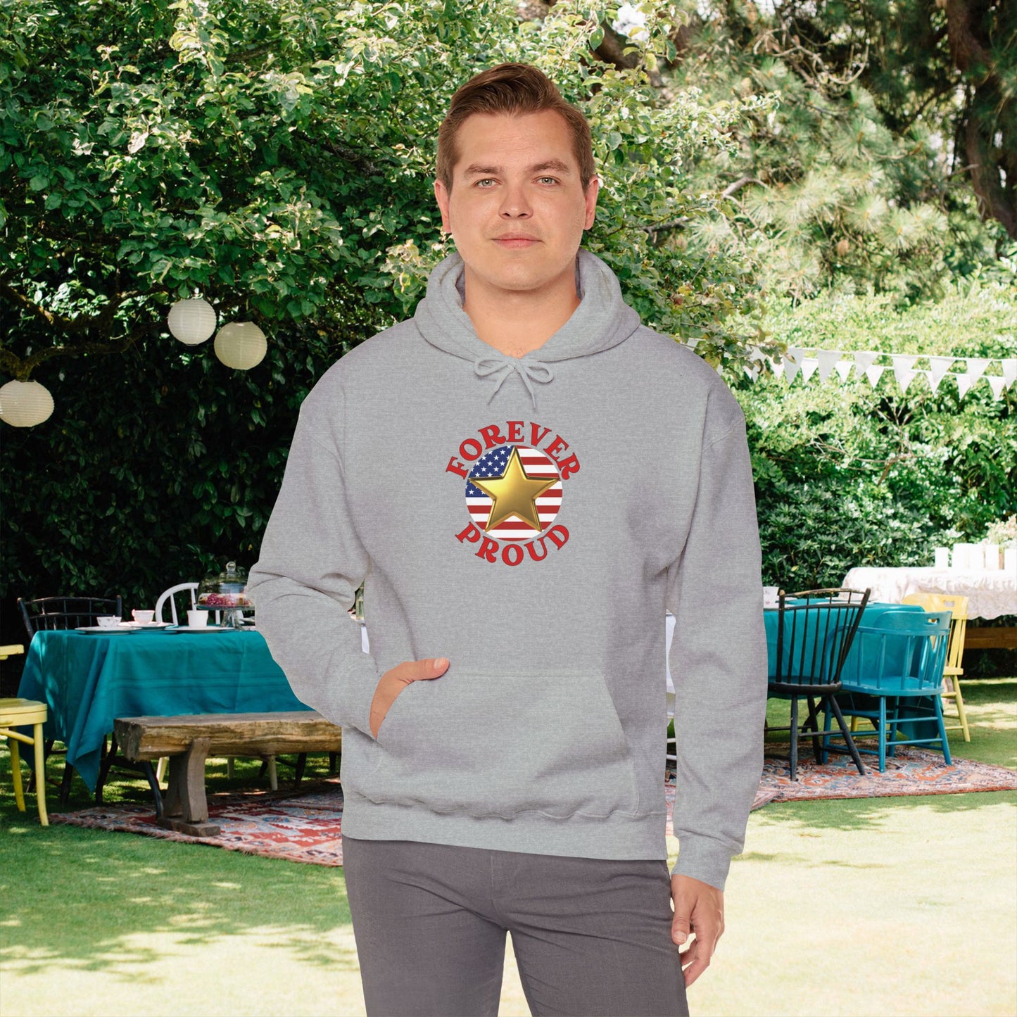 Gold Star Brother Heavy Blend™ Hooded Sweatshirt