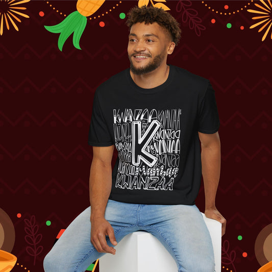 Kwanzaa Wordcloud Adult T-shirt