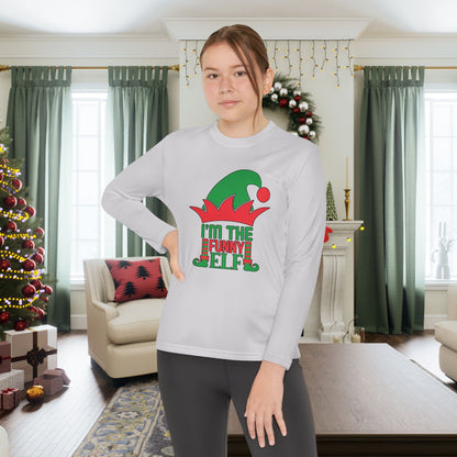 I'm The Funny Elf Youth Long Sleeve Tee