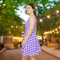 Purple Prism Garden Women's Skater Dress