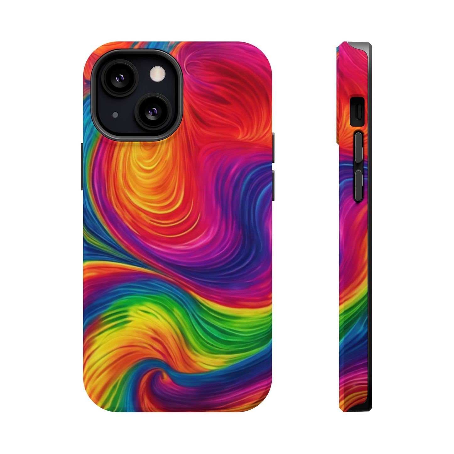 Tie Dye Color Swirl MagSafe® Compatible Tough Case for iPhone