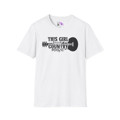 This Girl Loves Country Music Adult T-shirt