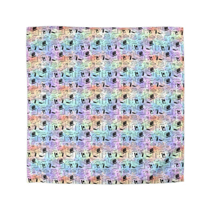 Colorful Chapters Microfiber Duvet Cover