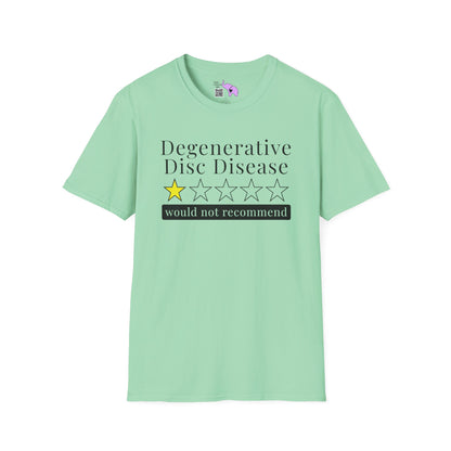 Degenerative Disc Disease 1 Star Would Not Recommend Adult T-shirt