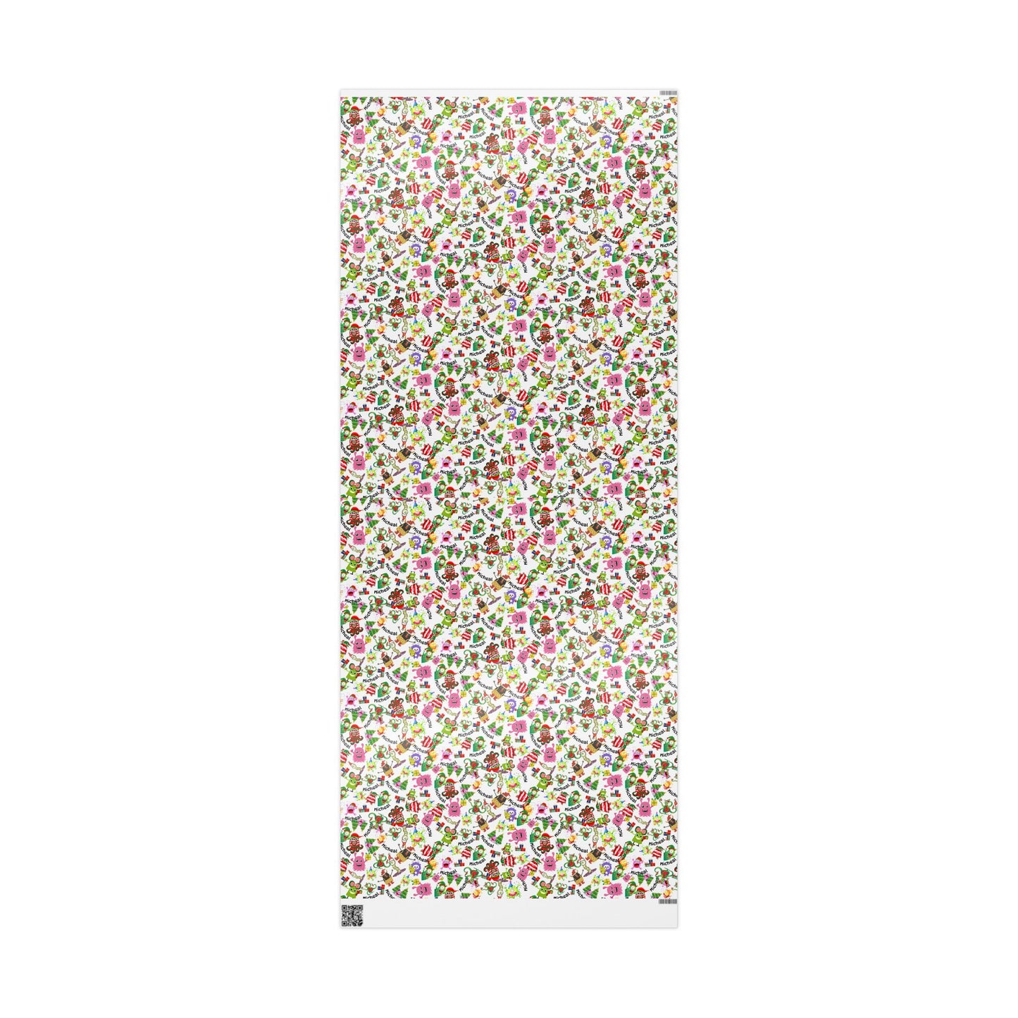 Christmas Monster Custom Name Wrapping Paper (Micheal)
