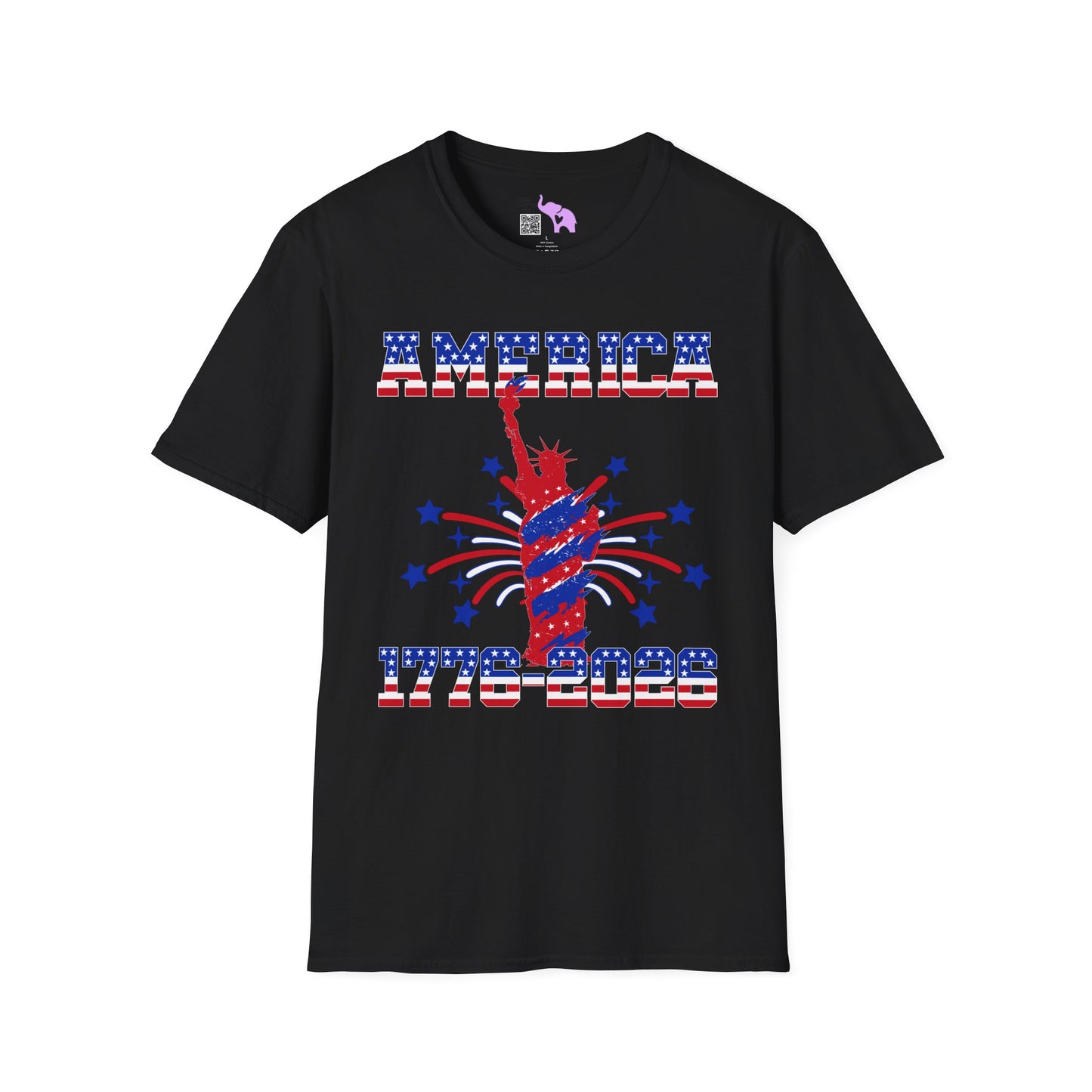 America 1776-2026 (Statue of Liberty) Adult T-shirt