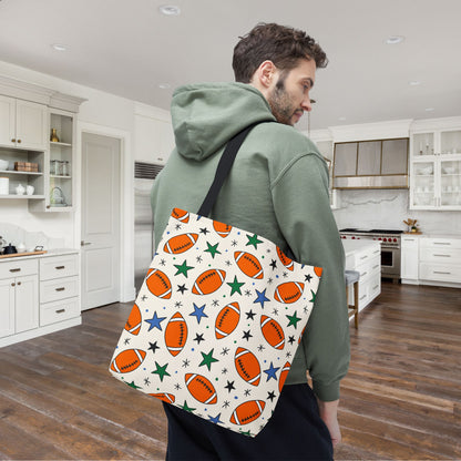 Touchdown Stars Canvas Tote Bag