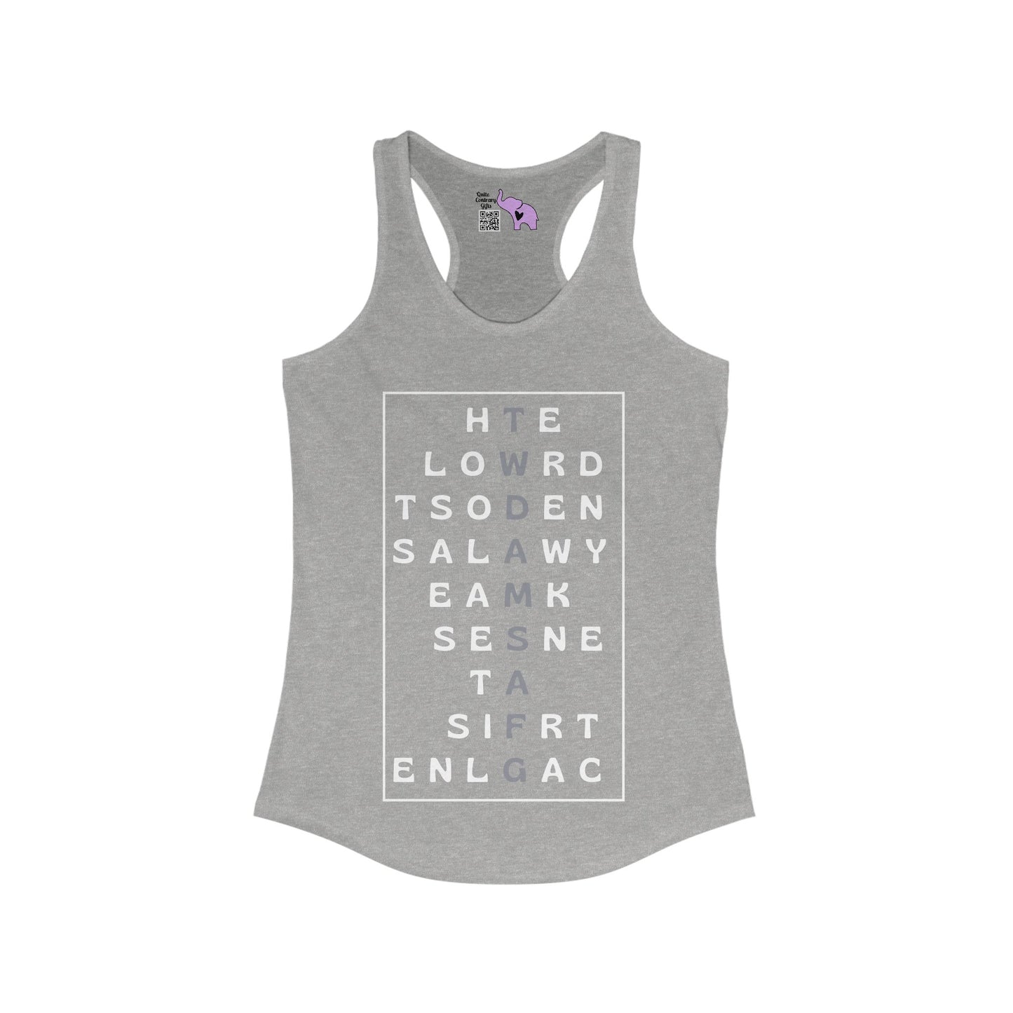 The World Doesn't Always Make Sense At First Glance Women's Ideal Racerback Tank