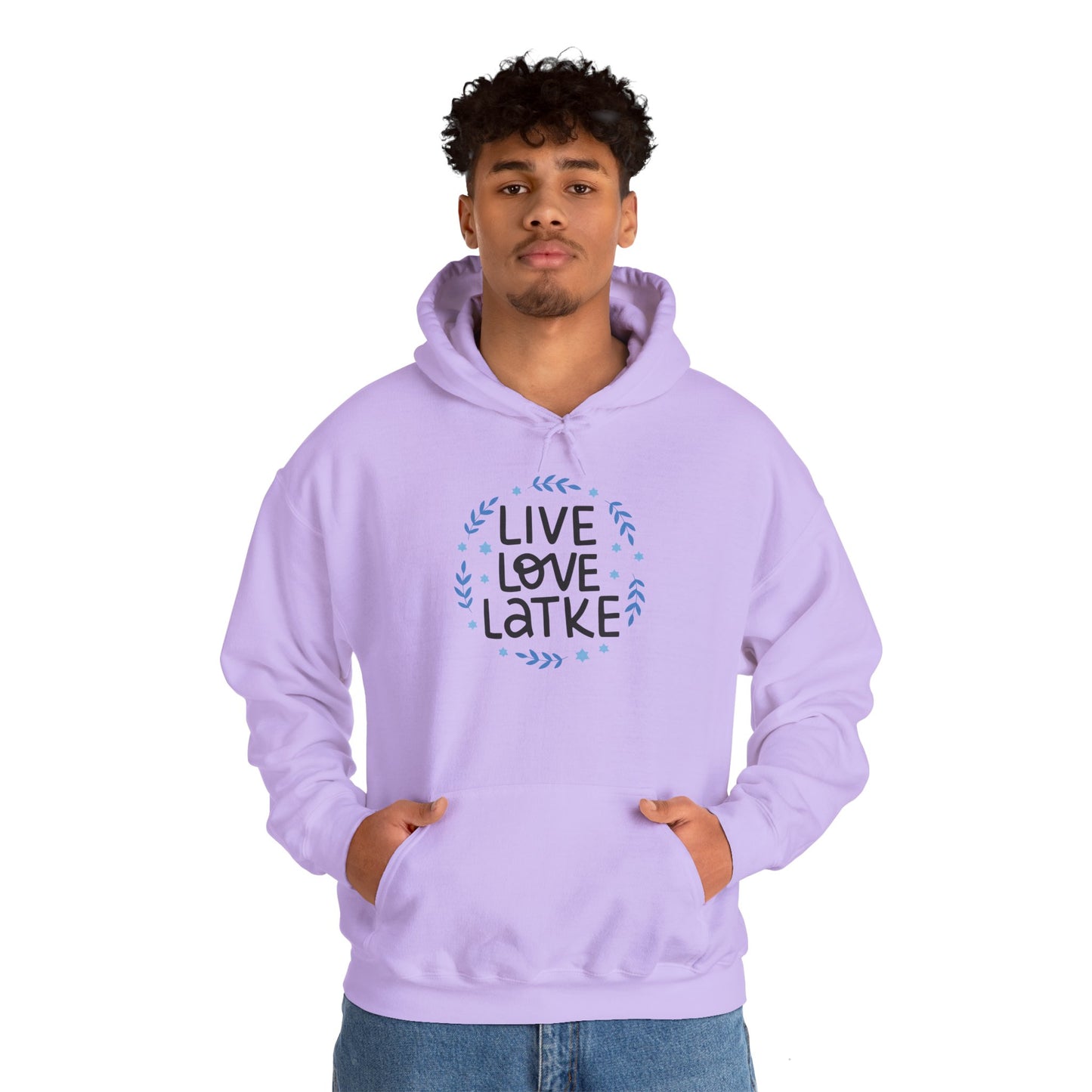 Hanukkah Live Love Latke Adult Heavy Blend™ Hooded Sweatshirt