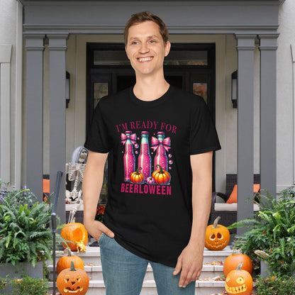 I'm Ready for Beerloween Pink Adult T-shirt