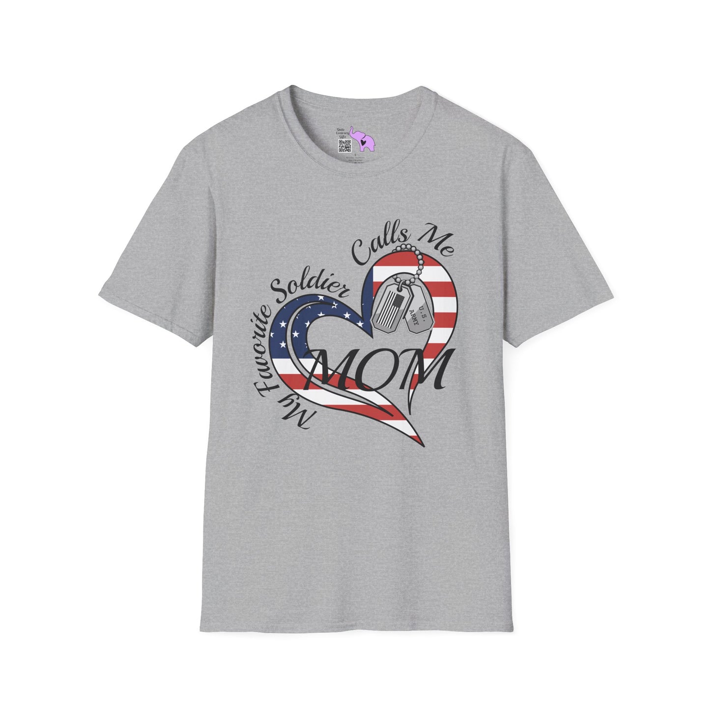 My Favorite Soldier Calls Me Mom Adult T-shirt