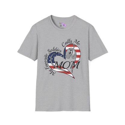 My Favorite Soldier Calls Me Mom Adult T-shirt