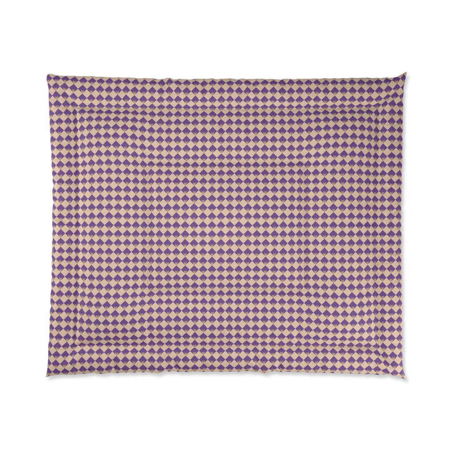 Diamond Bloom-Amethyst & Cream Basic Bedding Set