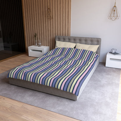 Earthy Stripes Microfiber Duvet Cover