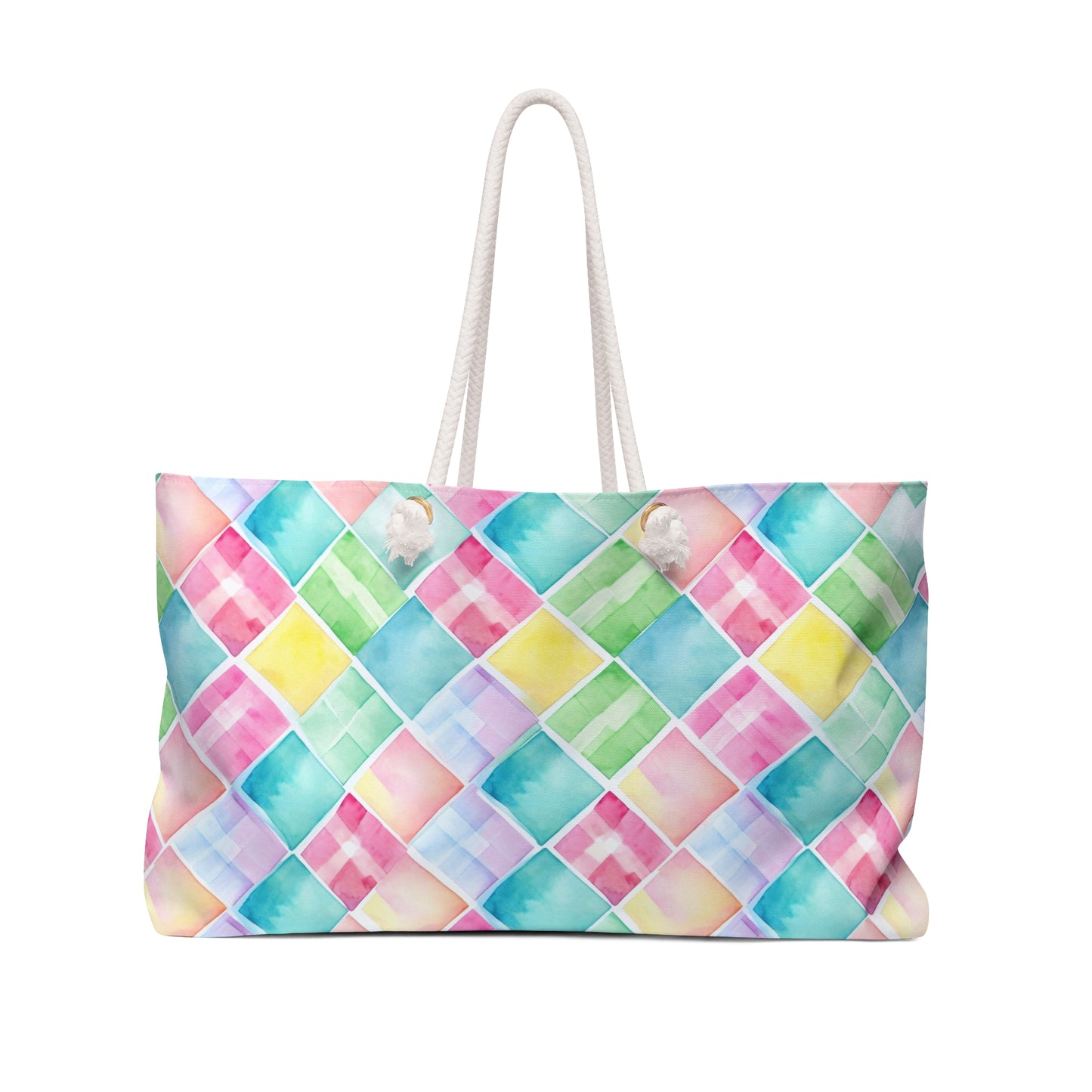 Watercolor Weave Weekender Bag