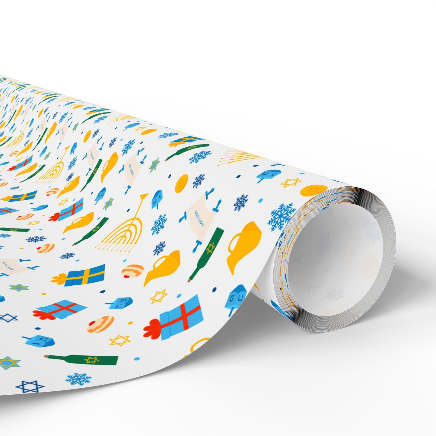 Symbols of Joy Hanukkah Wrapping Paper