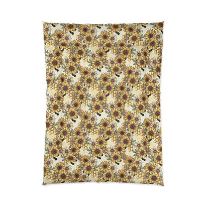 Honeycomb & Sunflowers Comforter