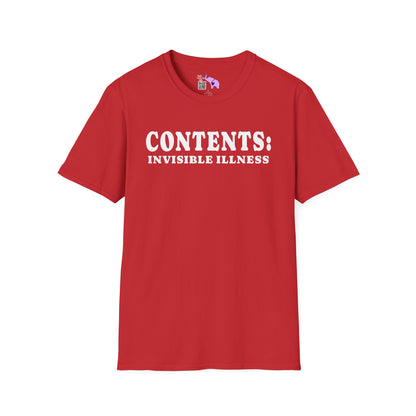 Contents: Invisible Illness Adult T-shirt