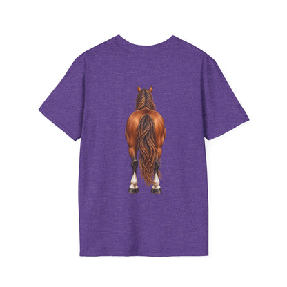 ""Front to Back Horse Lover Adult T-shirt