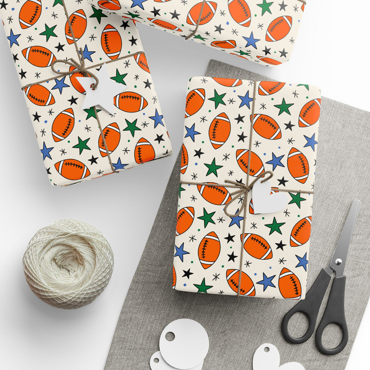 Touchdown Stars Wrapping Paper