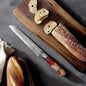 Damascus Steel Chef's Knife Set w/Red Resin & Wood Handle