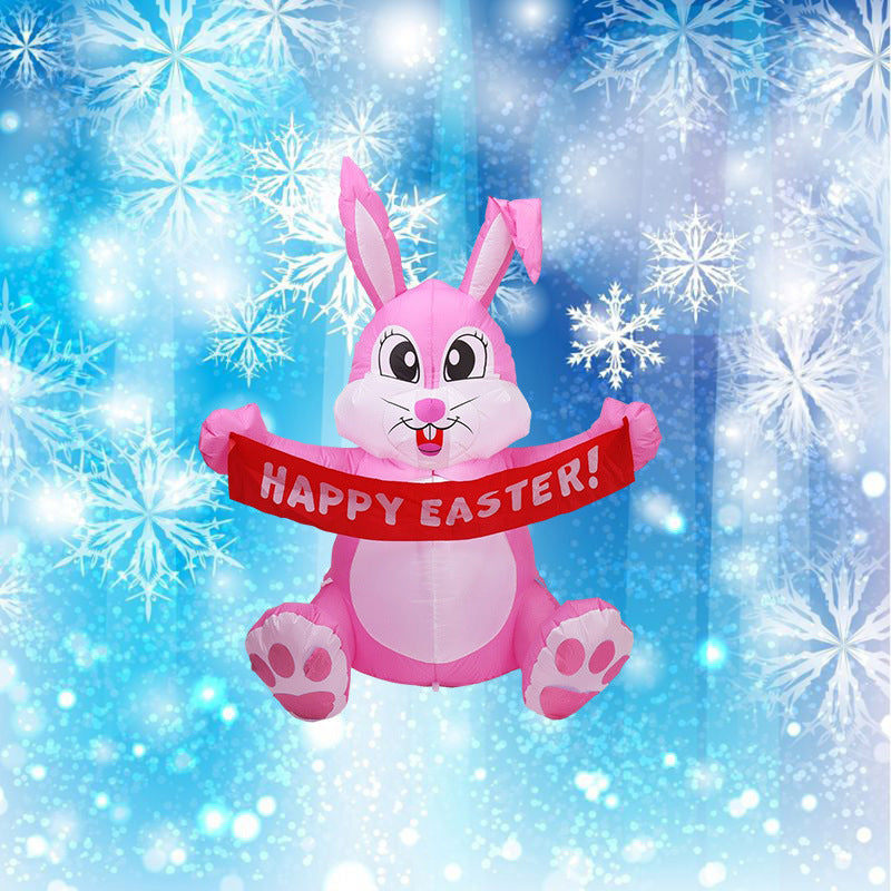 Inflatable Easter Bunny With LED Light