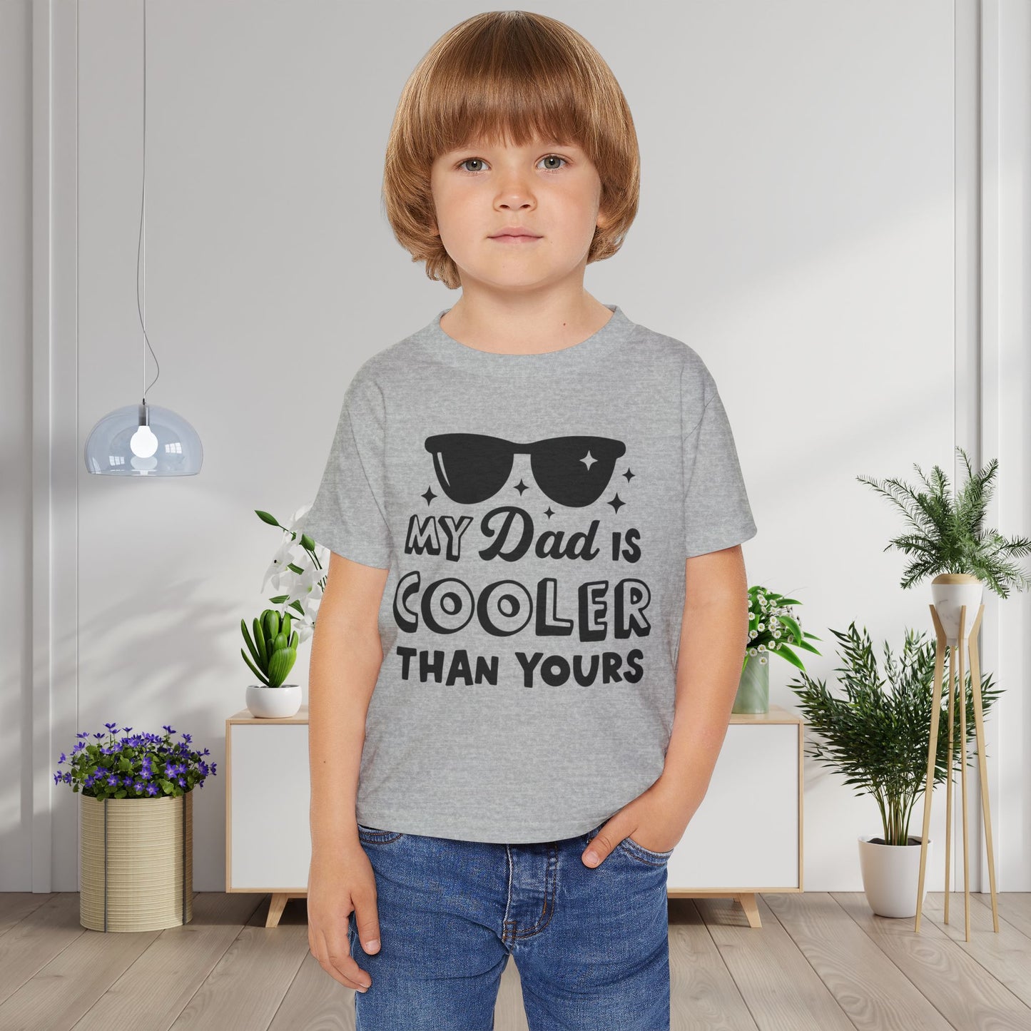 My Dad Is Cooler Than Yours Heavy Cotton™ Toddler T-shirt